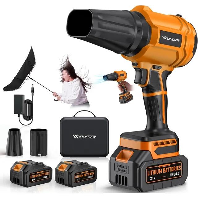 YUQUESEN Cordless Turbo Leaf Blower – Vivid Orange