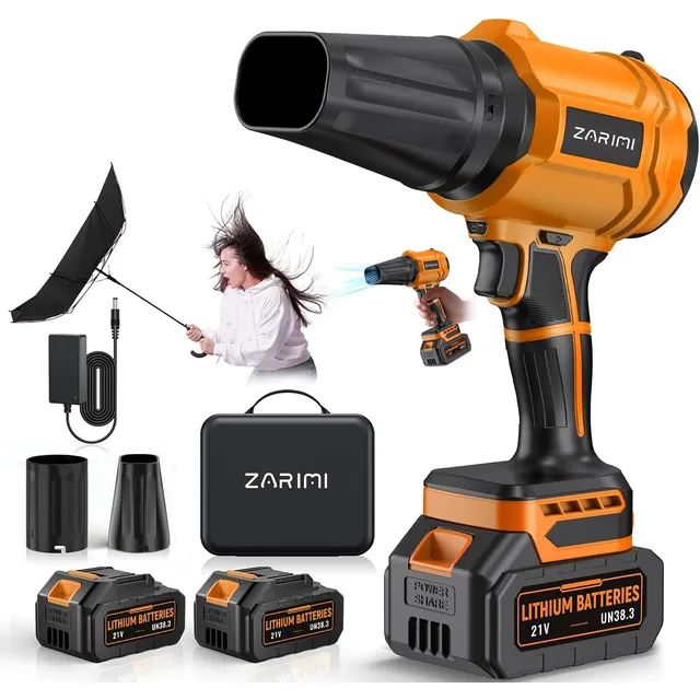 YUQUESEN Cordless Turbo Leaf Blower – Bright Orange